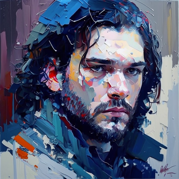 jon-snow-art-style-of-isaac-maimon