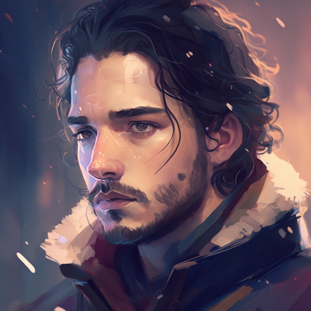 jon-snow-art-style-of-lois-van-baarle