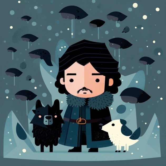 jon-snow-art-style-of-mary-blair