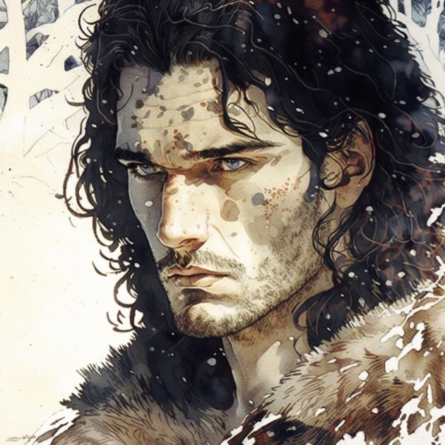 jon-snow-art-style-of-milo-manara