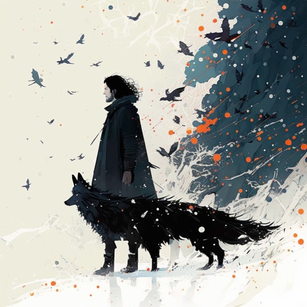 jon-snow-art-style-of-pascal-campion