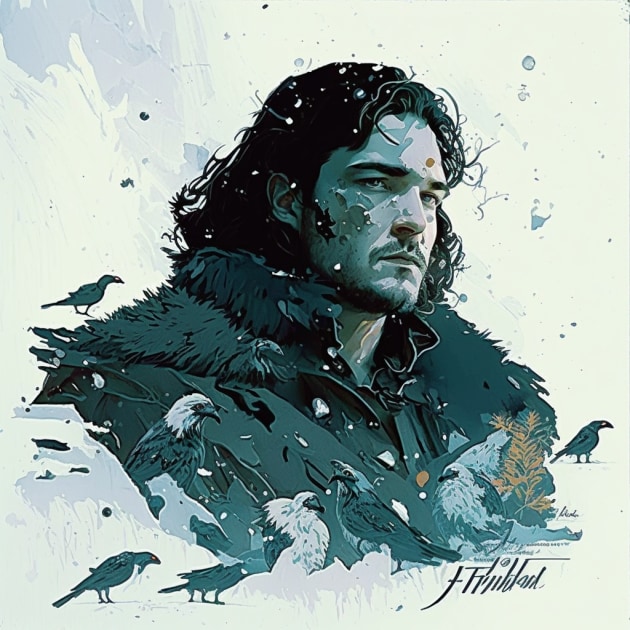 jon-snow-art-style-of-ralph-bakshi