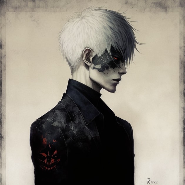 ken-kaneki-art-style-of-ohara-koson