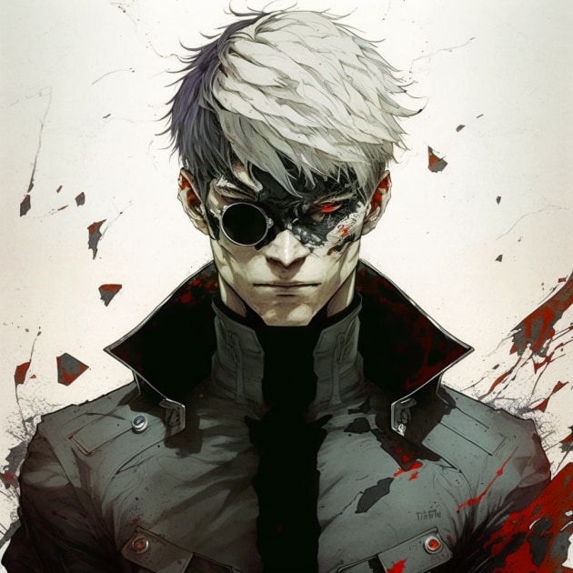 ken-kaneki-art-style-of-travis-charest