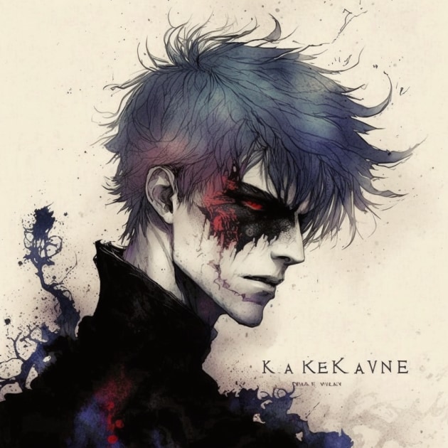 Kaneki Ken inspired art from anime/manga Tokyo Ghoul originated by Ishida  Sui 🖤 Kaneki Ken in hard brushstroke style once again (really… | Instagram