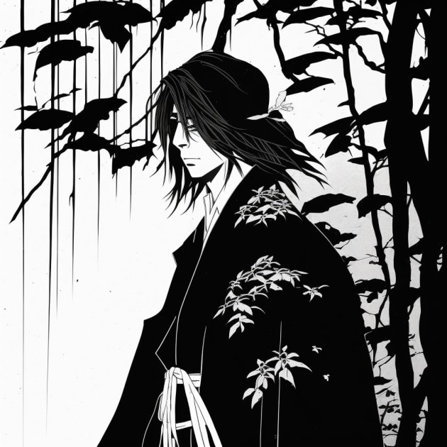 kenshin-himura-art-style-of-aubrey-beardsley