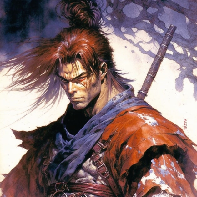 kenshin-himura-art-style-of-jeff-easley