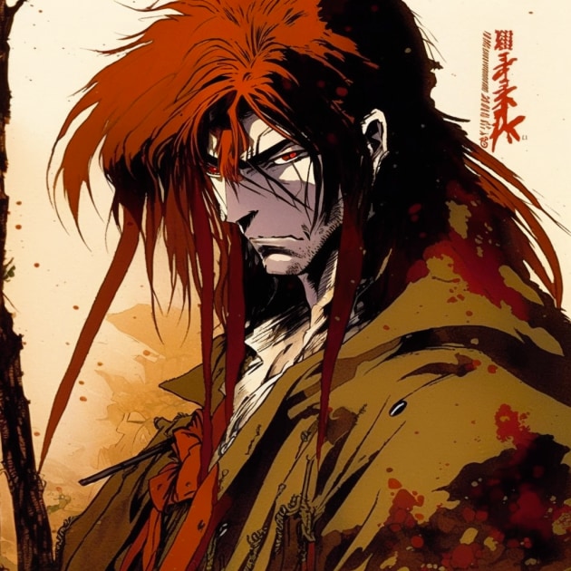 Kenshin Himura new illustration : r/rurounikenshin