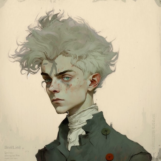 killua-zoldyck-art-style-of-egon-schiele