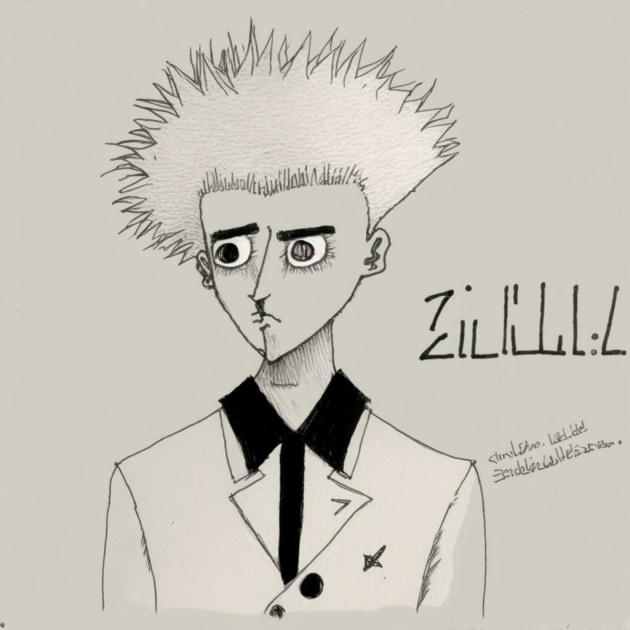 killua-zoldyck-art-style-of-saul-steinberg