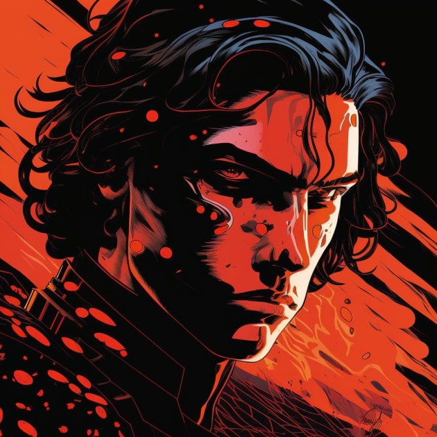 kylo-ren-art-style-of-jack-kirby