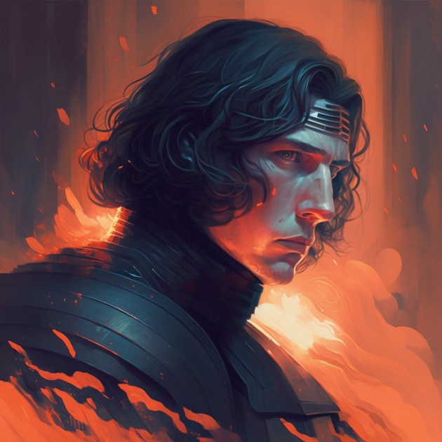 kylo-ren-art-style-of-lois-van-baarle