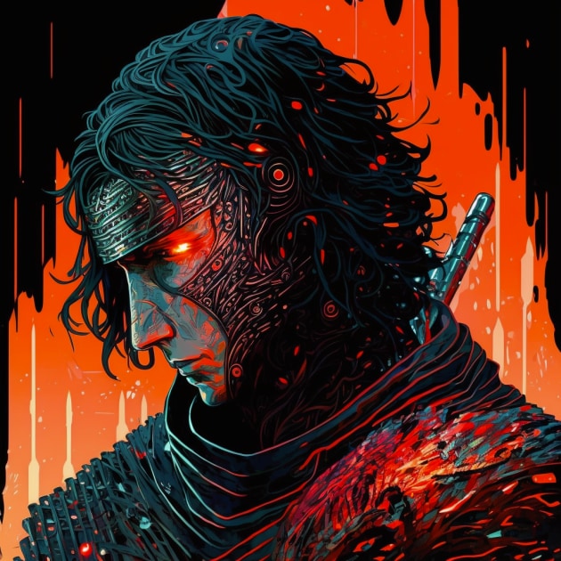 kylo-ren-art-style-of-philippe-druillet