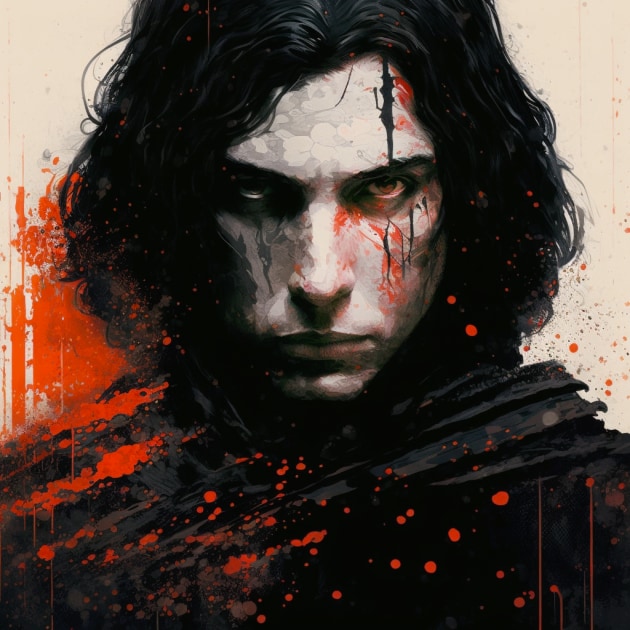 kylo-ren-art-style-of-william-timlin