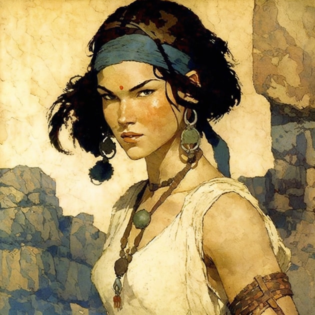 lara-croft-art-style-of-edmund-dulac