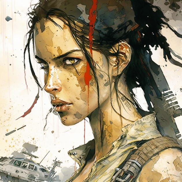 lara-croft-art-style-of-enki-bilal