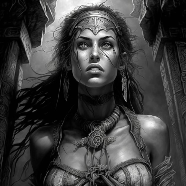 lara-croft-art-style-of-gustave-dore