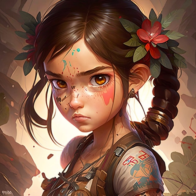 lara-croft-art-style-of-hikari-shimoda