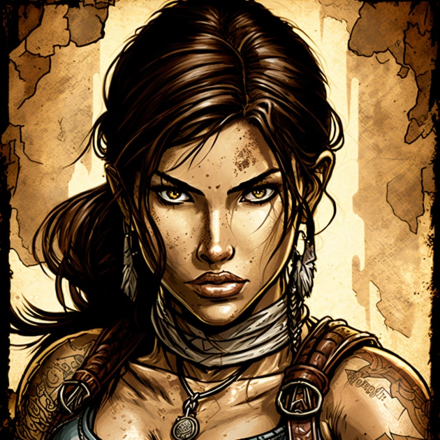 lara-croft-art-style-of-john-tenniel