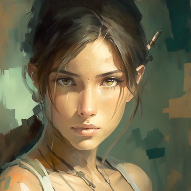 lara-croft-art-style-of-makoto-shinkai