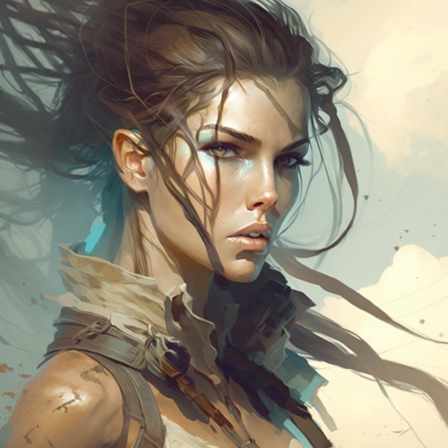 lara-croft-art-style-of-peter-mohrbacher