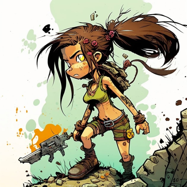 lara-croft-art-style-of-skottie-young