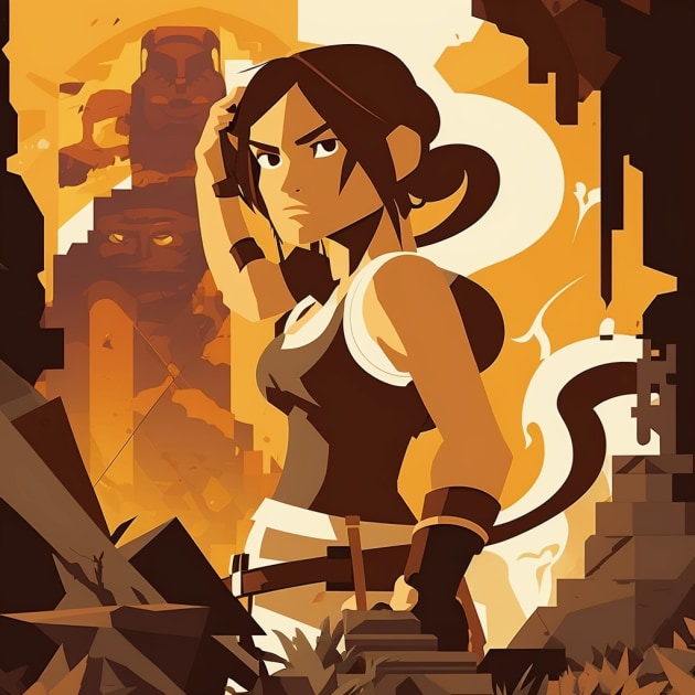 lara-croft-art-style-of-tom-whalen