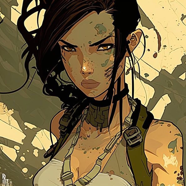 lara-croft-art-style-of-tomer-hanuka