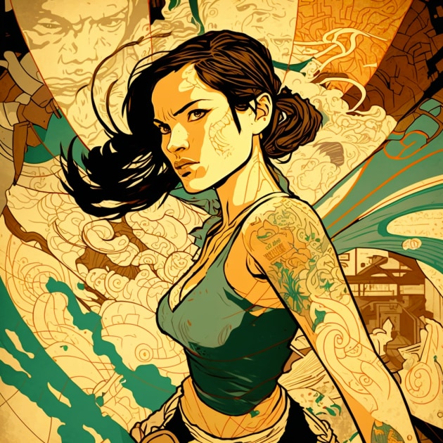 lara-croft-art-style-of-victo-ngai