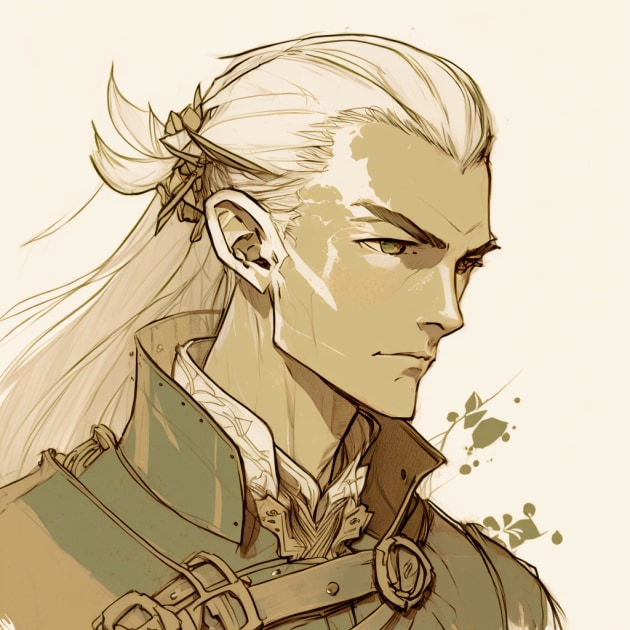 legolas-art-style-of-akihiko-yoshida