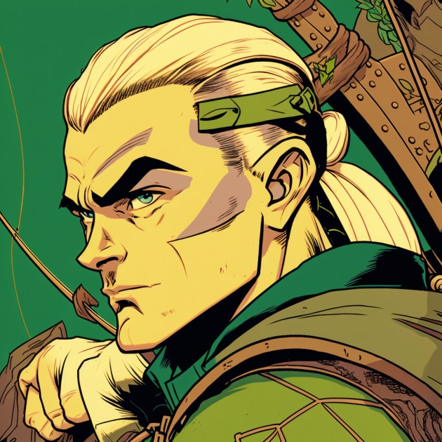 legolas-art-style-of-jack-kirby