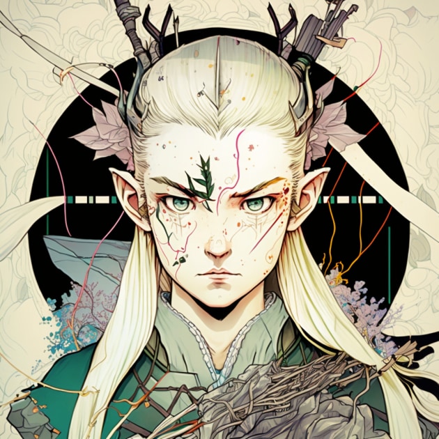 legolas-art-style-of-shintaro-kago