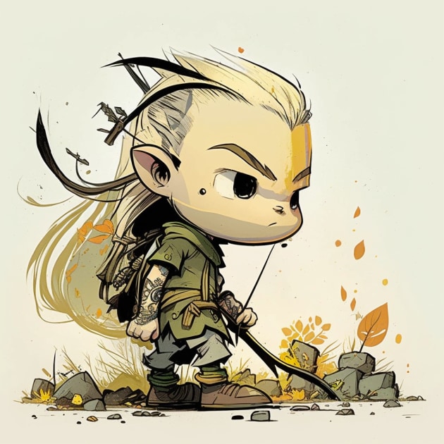 legolas-art-style-of-skottie-young