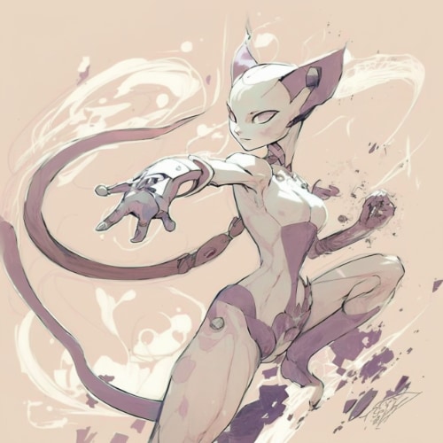 mewtwo-art-style-of-claire-wendling