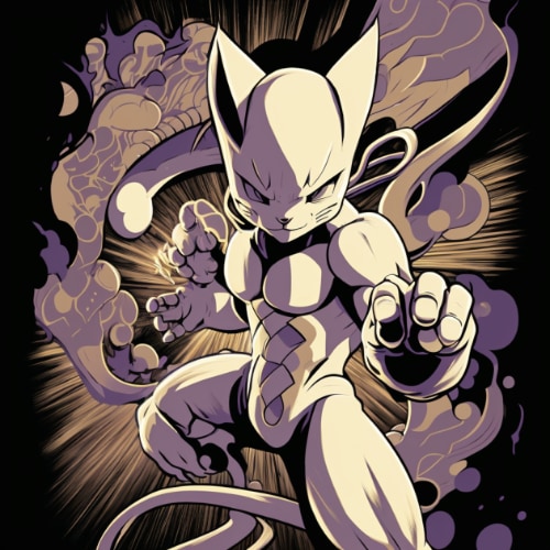 mewtwo-art-style-of-jack-kirby