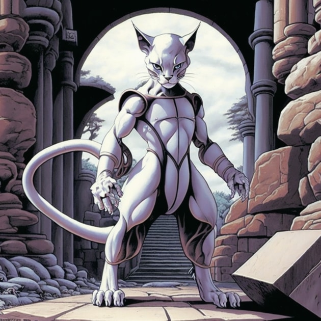 mewtwo-art-style-of-larry-elmore