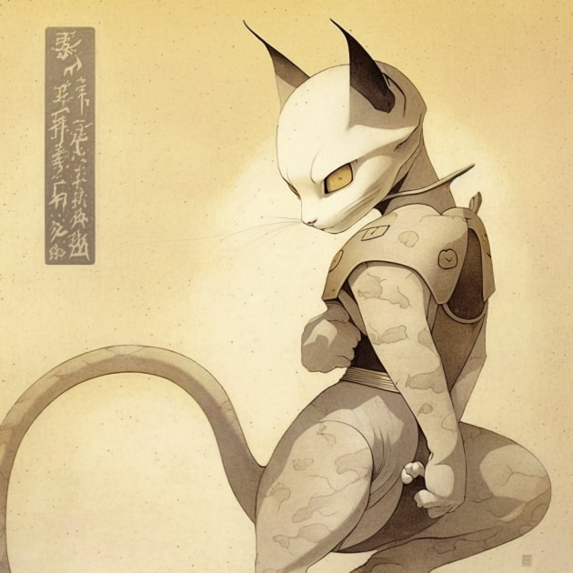 mewtwo-art-style-of-ohara-koson