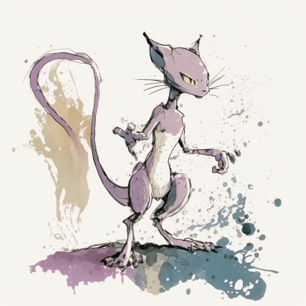 mewtwo-art-style-of-quentin-blake