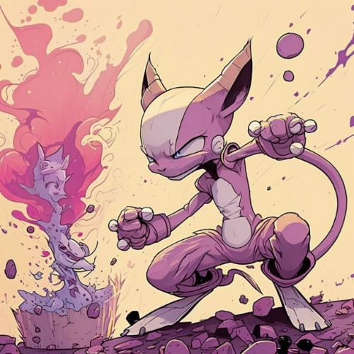 mewtwo-art-style-of-skottie-young