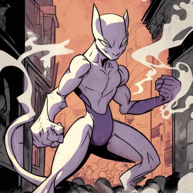 mewtwo-art-style-of-steve-ditko