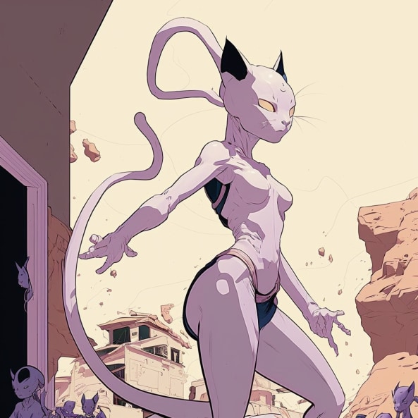 mewtwo-art-style-of-tomer-hanuka