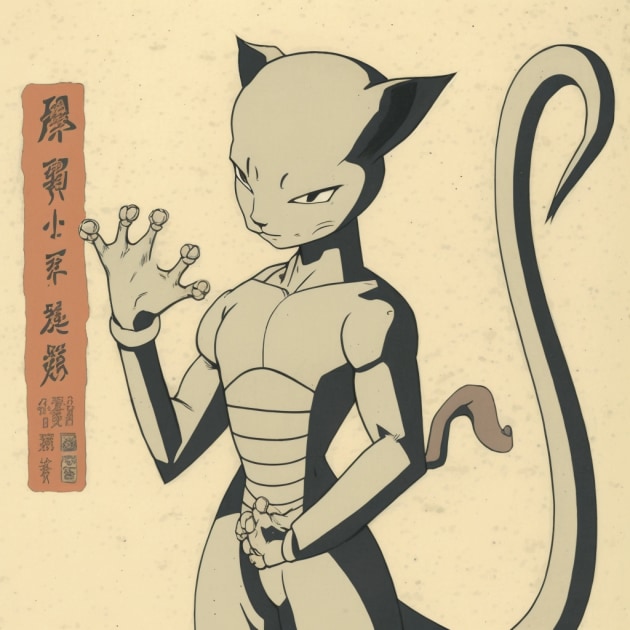 mewtwo-art-style-of-toshio-saeki