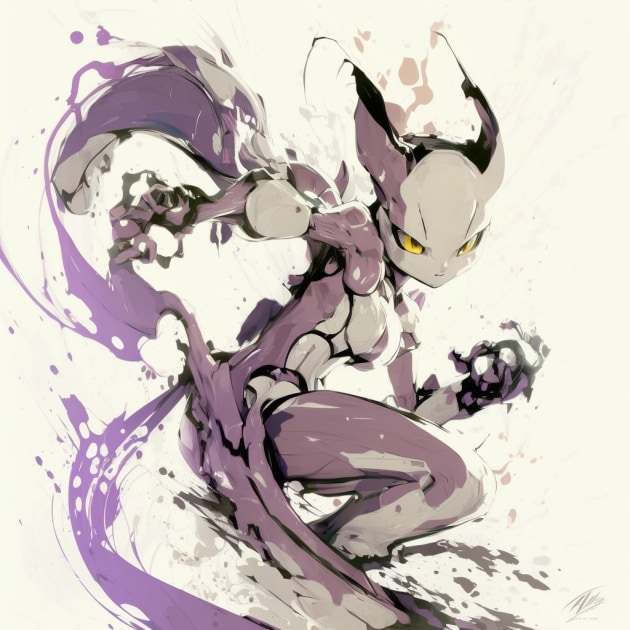 mewtwo-art-style-of-yoji-shinkawa