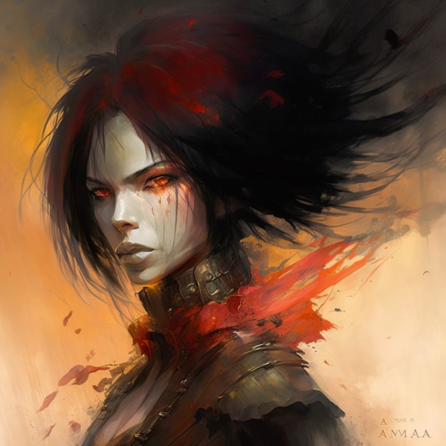 mikasa-ackerman-art-style-of-anne-bachelier