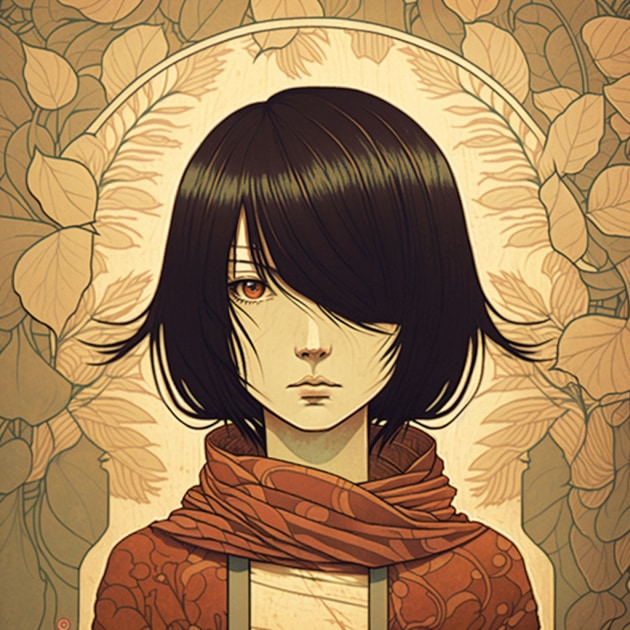 mikasa-ackerman-art-style-of-audrey-kawasaki