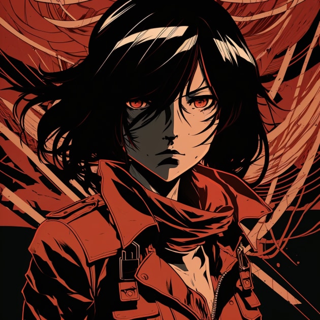 mikasa-ackerman-art-style-of-becky-cloonan