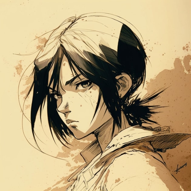 mikasa-ackerman-art-style-of-claire-wendling