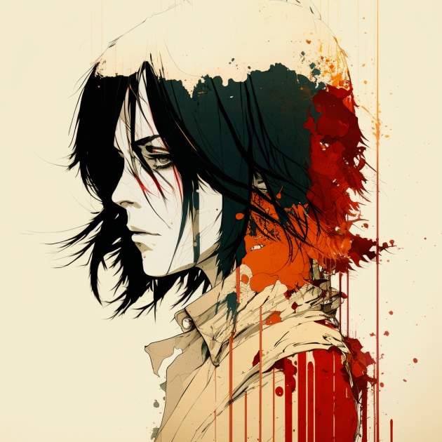 mikasa-ackerman-art-style-of-conrad-roset