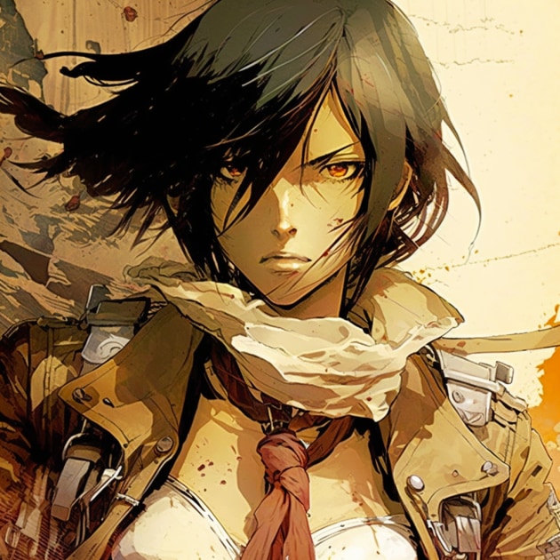 mikasa-ackerman-art-style-of-greg-tocchini