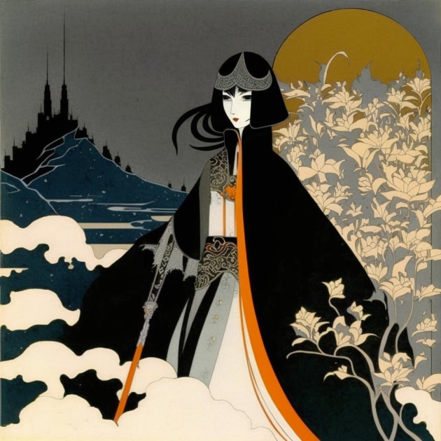 mikasa-ackerman-art-style-of-kay-nielsen